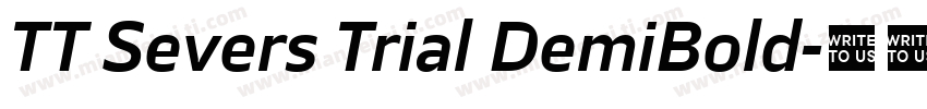 TT Severs Trial DemiBold字体转换
